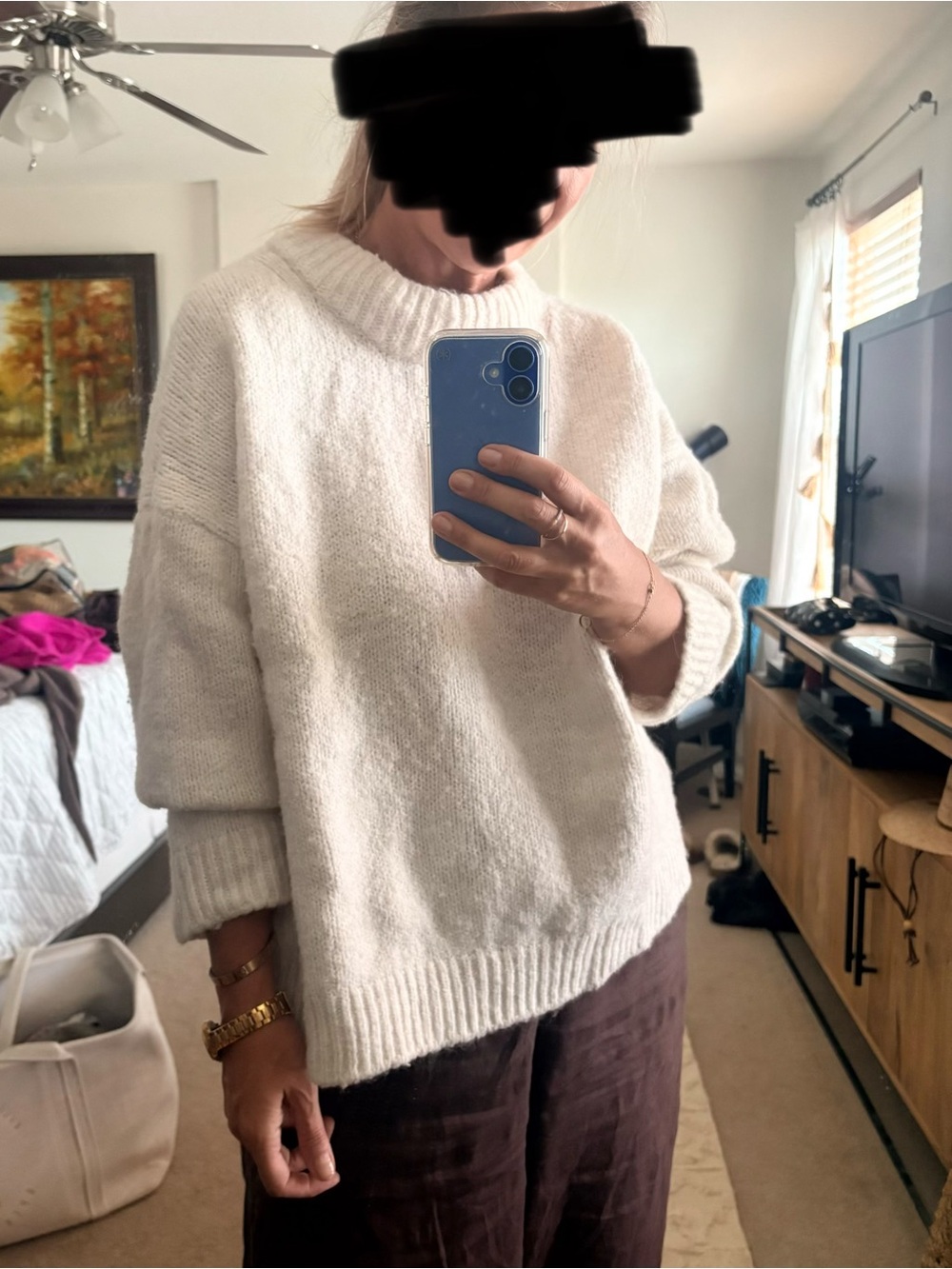 H&M Oversized Cream Sweater